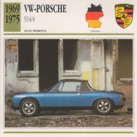 Porsche 914/4 1969-1975 card, Italian language, D2 481 46-06