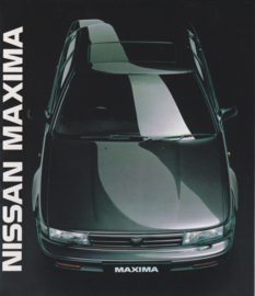 Maxima Sedan, 6 glossy pages, 3/1989, UK, English language