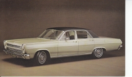 Comet Caliente 4-Door Sedan, US postcard, standard size, 1966