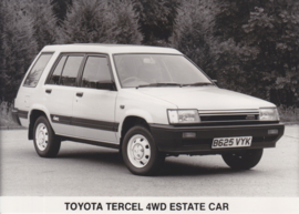 Toyota Tercel 4WD Estate Car, press photo, UK, 1984