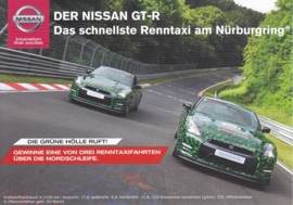 GT-R, circuit taxi Nürburgring,  A6-size postcard, 2015, Germany
