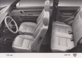 Lancia Y10 ego interior, press photo, Belgium, 1/1992
