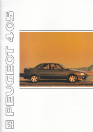 405 Sedan brochure, 36 pages, A4-size, 1991, English language