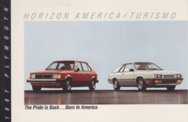 Horizon America & Turismo, US postcard, continental size, 1987