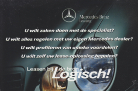 C-Class Sport Coupé double postcard, A6-size, Dutch language, 2001