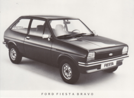 Ford Fiesta Bravo, press photo, Dutch, 1983
