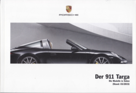 911 Targa pricelist brochure, 106 pages, 03/2015, German