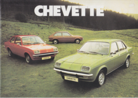 Chevette model range, 12 pages, Dutch language, about 1978