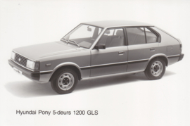 Hyundai Pony Runner 5-Door 1200 GLS, press photo, Dutch, 1983