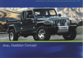 Jeep Gladiator Concept, A6-size postcard, NAIAS 2005