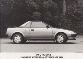 Toyota MR 2, press photo, UK, 10/1984