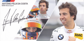 DTM driver Antonio Felix da Costa, oblong autogram card, 2014, German/English