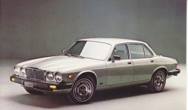 XJ Sedan Series III postcard, USA, standard size, about 1985