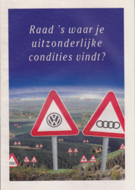 VW/Audi program brochure, 24 pages,  A4-size, Dutch language, 01/1994 Belgium