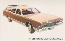 Marquis Colony Park Wagon, US postcard, standard size, 1971