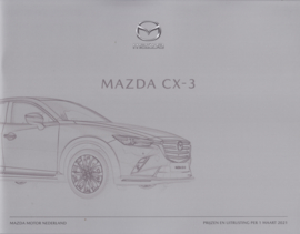 CX-3 Prices & Equipment brochure, 26 pages, 03/2021, Dutch language