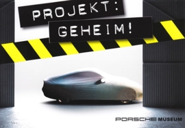 Project Geheim (Secret), Porsche Museum exhibition, A6-size postcard, German, 2015