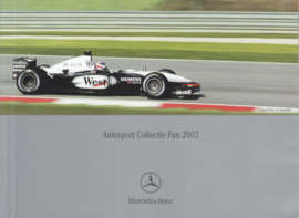 Autosport collection mini brochure, 40 pages, 08/2003, Dutch language