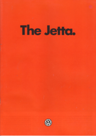 Jetta II brochure, 24 pages + specs.,  A4-size, English language, 8/1985