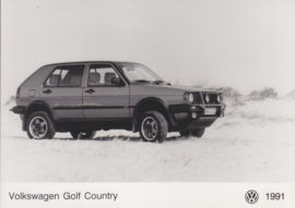 Volkswagen Golf Country 4WD - press photo - Dutch - 1991