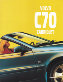 C70 Cabriolet folder, 4 pages, 1998, Swedish language