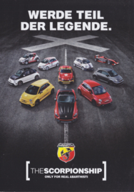 Abarth Scorpionship folder, 4  pages, DIN A5-size, c2016, German language