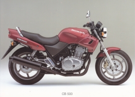 Honda CB 500 postcard, 18 x 13 cm, no text on reverse, about 1994