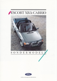 Escort XR3i Cabriolet brochure, 4 pages, 08/1987, German language