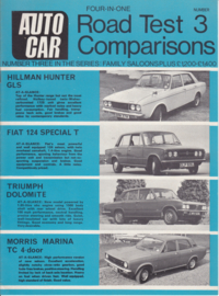Autocar 4-in-one roadtest comparisons, # 03, 12 pages, 1971, English language