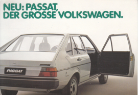 Passat 4-door Hatchback postcard,  A6-size, 1978, German language
