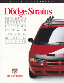Stratos accessories brochure, 4 pages, 1996, English language, USA