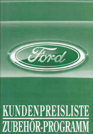 Program accessories brochure, 36 + 2 + 24 pages, size A4, 8/1995, German language