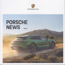 News 01/2021 with Taycan & 911 GT3, 74 pages, 04/2021, German language