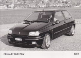Renault Clio 16 V, press photo, Swiss, 1992
