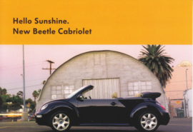 New Beetle Cabriolet postcard, factory-issue, Germany, English text, 2003