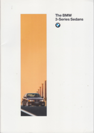 3-Series Sedans brochure, 32 pages, A4-size, 1/1996, English language