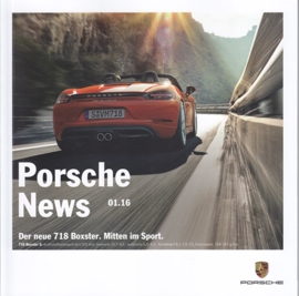 News 01/2016 with 718 Boxster, 34 pages, 02/2016, German language