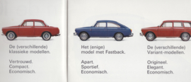 VW 1600 series [3 models] brochure, 32 pages,  A4-size, Dutch language, 08/1966
