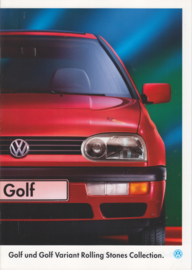 Golf/Golf Variant Rolling Stones Collection brochure, 12 pages,  A4-size, German language, 04/1995