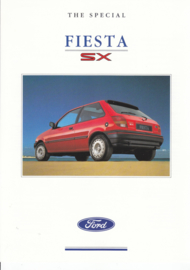 Fiesta SX leaflet, 2 pages, 02/1991, English language, UK
