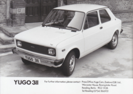 Yugo 311, press photo, UK, c1985