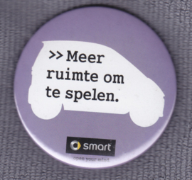 Smart fortwo button, Dutch text  {room to play}