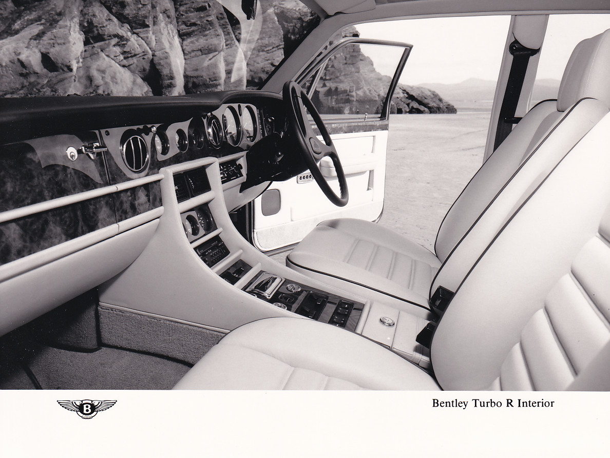 Bentley Turbo R Saloon interior, press photo, UK, 10/1986