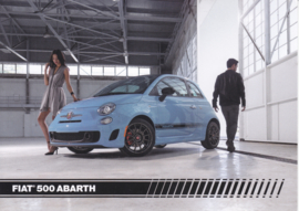 500 Abarth, US-issued  picture card, size 17,5 x 12,5 cm, 2016