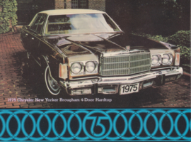 New Yorker Brougham 4-Door Hardtop, US postcard, standard size, 1975