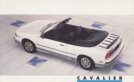 Cavalier Convertible,  US postcard, large size, 19 x 11,75 cm, 1988