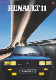 11 Hatchback Turbo folder, 4 pages, 1986, French language