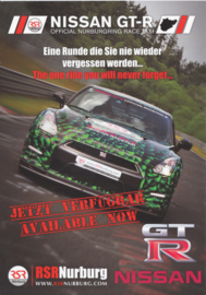 GT-R, circuit taxi Nürburgring,  A5-size postcard, 2016, German/English language