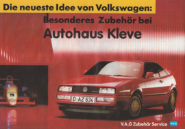 VW/Audi accessories brochure, 4 pages,  A4-size, German language, 1989