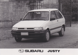 Subaru Justy 2-door, press photo, Belgium, 1990